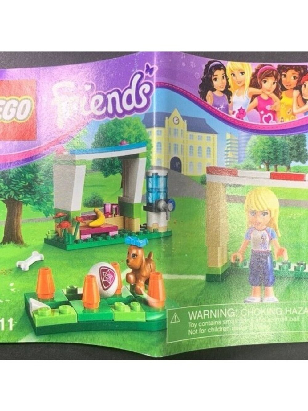 Lego Friends Soccer Training Set Stephanie 2013 Dog Goal Ball 41011 - Picture 8 of 11